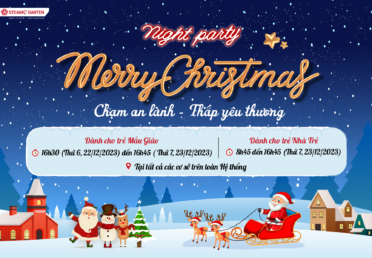 NIGHT PARTY – MERRY CHRISTMAS 2023 – Giáng sinh nhiệm màu dành riêng cho học sinh STEAMe GARTEN